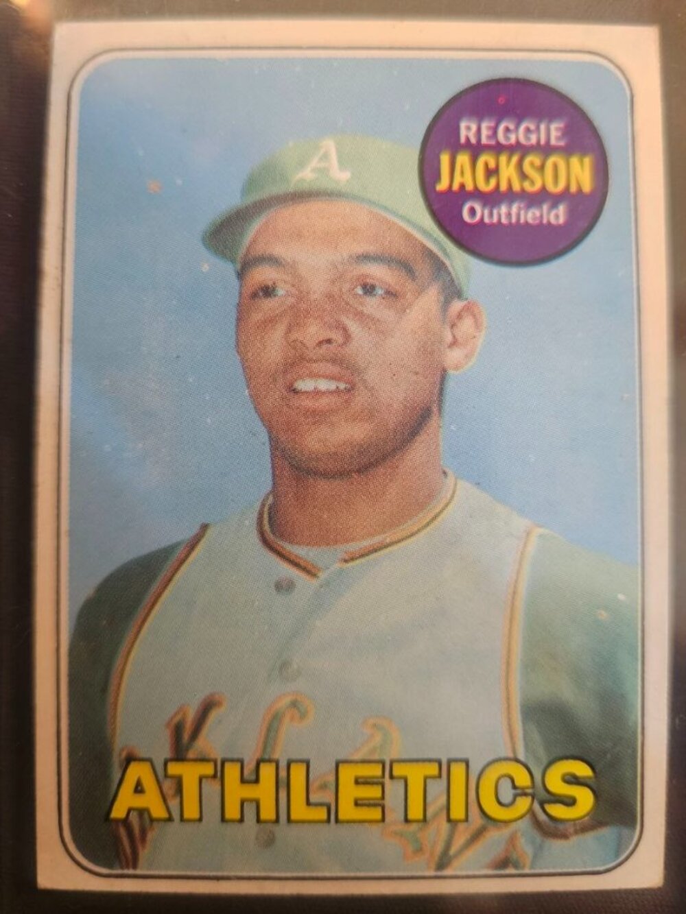 Reggie Jackson 1969 Topps Rookie Card #260 - GREAT CONDITION RARE CARD!